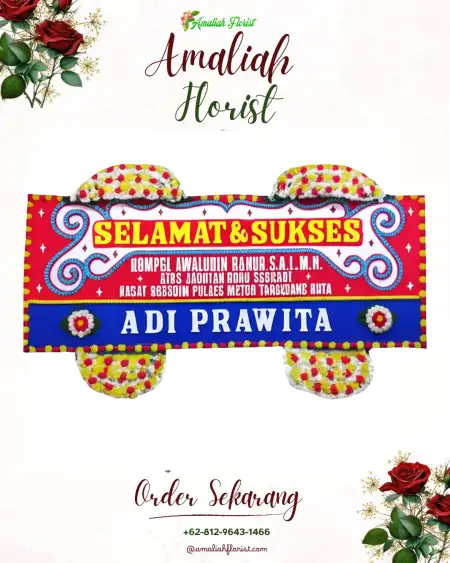 Papan Bunga Ucapan Selamat Amasangan